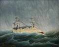 the storm tossed vessel Henri Rousseau Post Impressionism Naive Primitivism